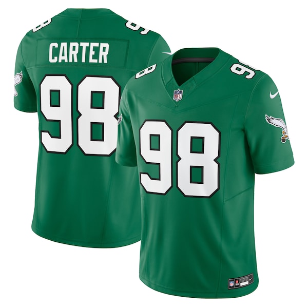 Jalen Carter Philadelphia Eagles Nike Alternate Vapor F.U.S.E. Limited Jersey - Kelly Green