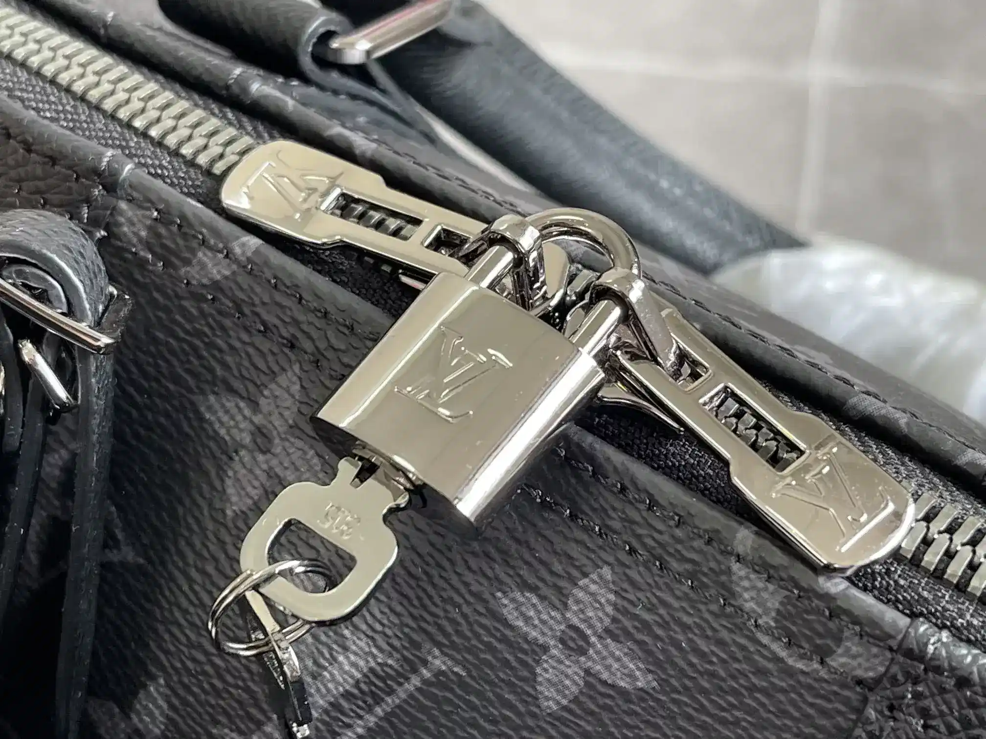 Louis Vuitton Black Keepall Tote Bag product photo from LabelPicks