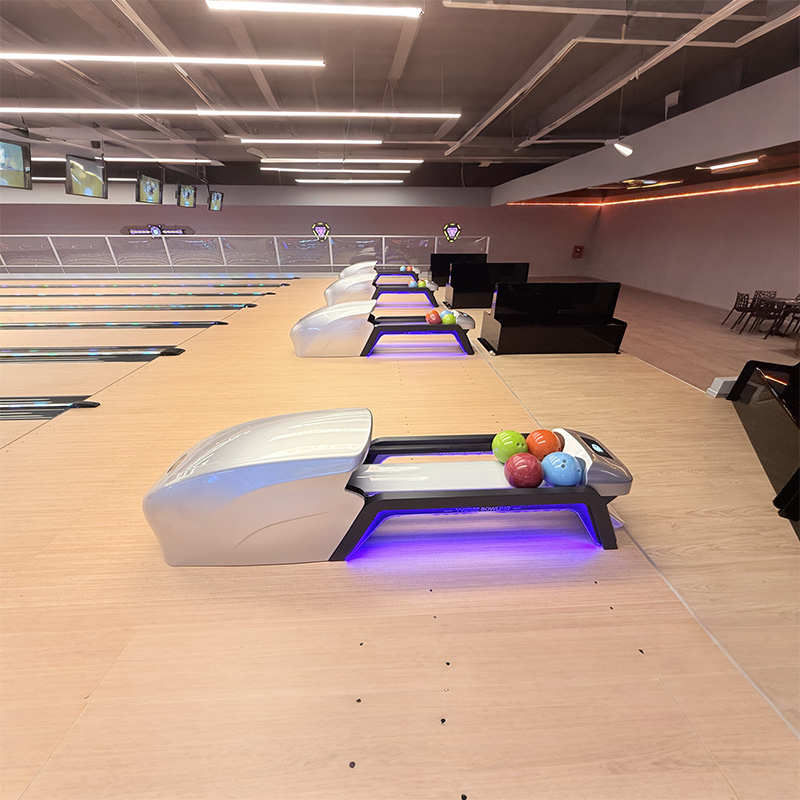 8 Bowling Lane Integrated Ball Return System