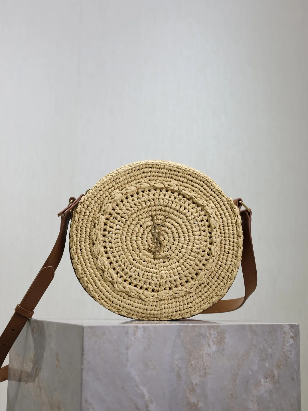 Saint Laurent Straw Woven Shoulder Bag product photo from LabelPicks