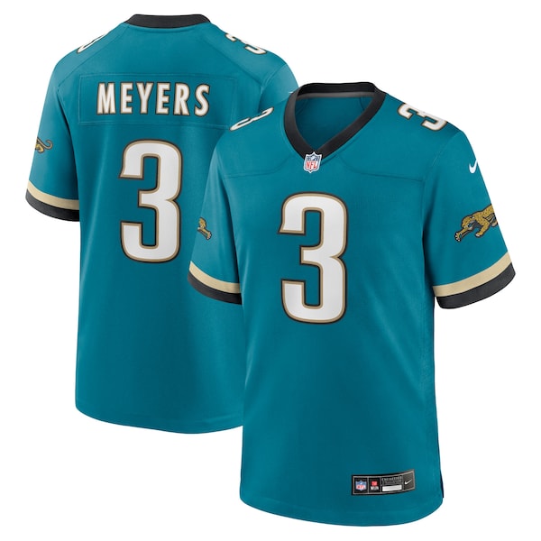 Jakobi Meyers Jacksonville Jaguars Nike Alternate 2 Prowler Throwback Game Jersey -  Teal