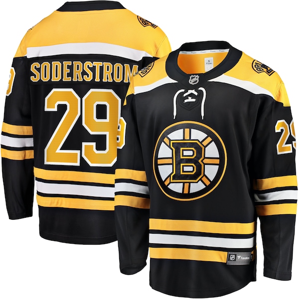 Victor Soderstrom Boston Bruins  Home Breakaway Jersey - Black