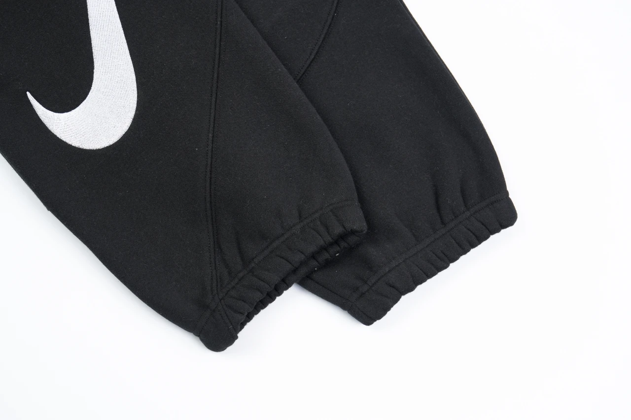 Nike Black Swoosh Embroidered Track Pants product photo from LabelPicks