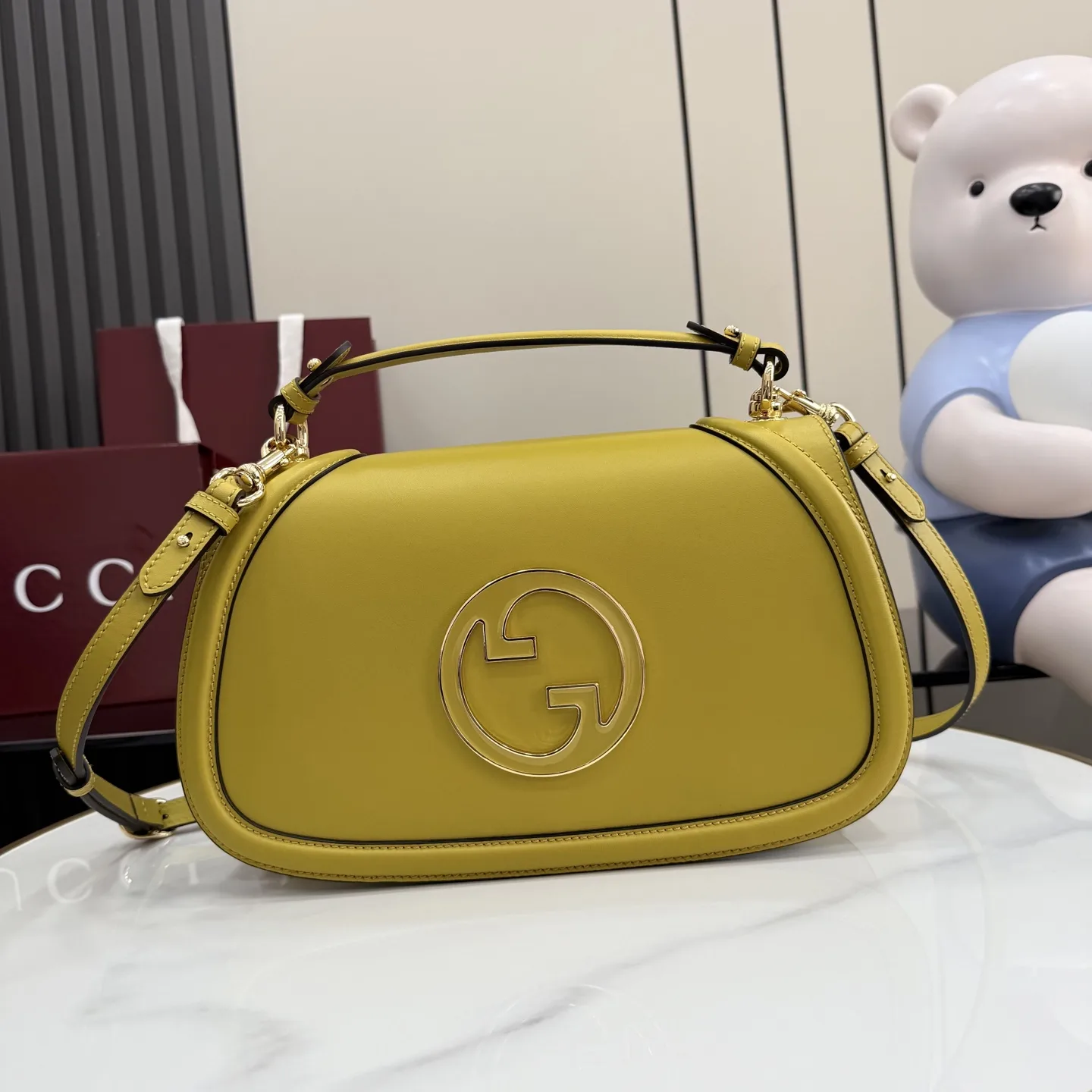 Gucci Yellow GG Supreme Canvas Crossbody Bag product photo from LabelPicks