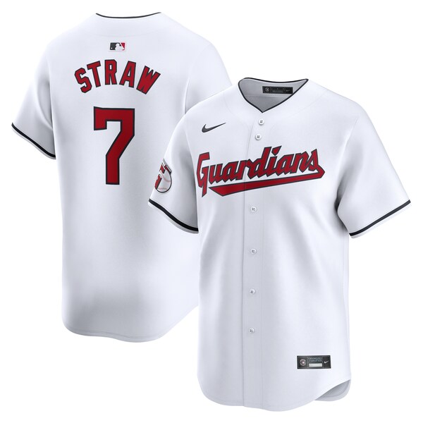Myles Straw Cleveland Guardians Nike Home Limited Player Jersey - White