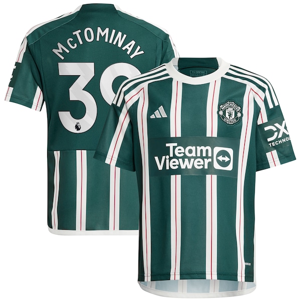 Scott McTominay Manchester United adidas Youth 2023/24 Away Replica Player Jersey - Green