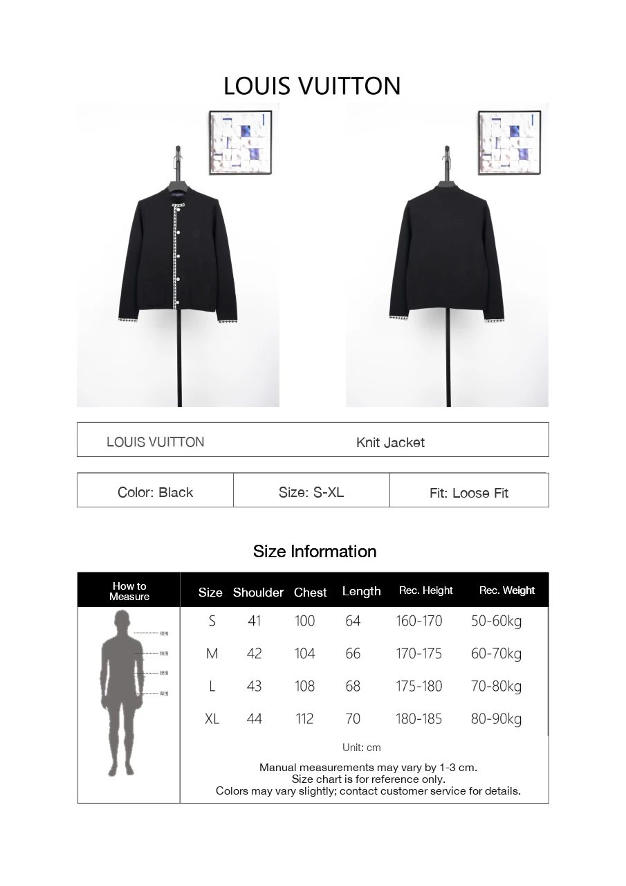 Louis Vuitton Black Collegiate Knit Cardigan Jacket product photo from LabelPicks