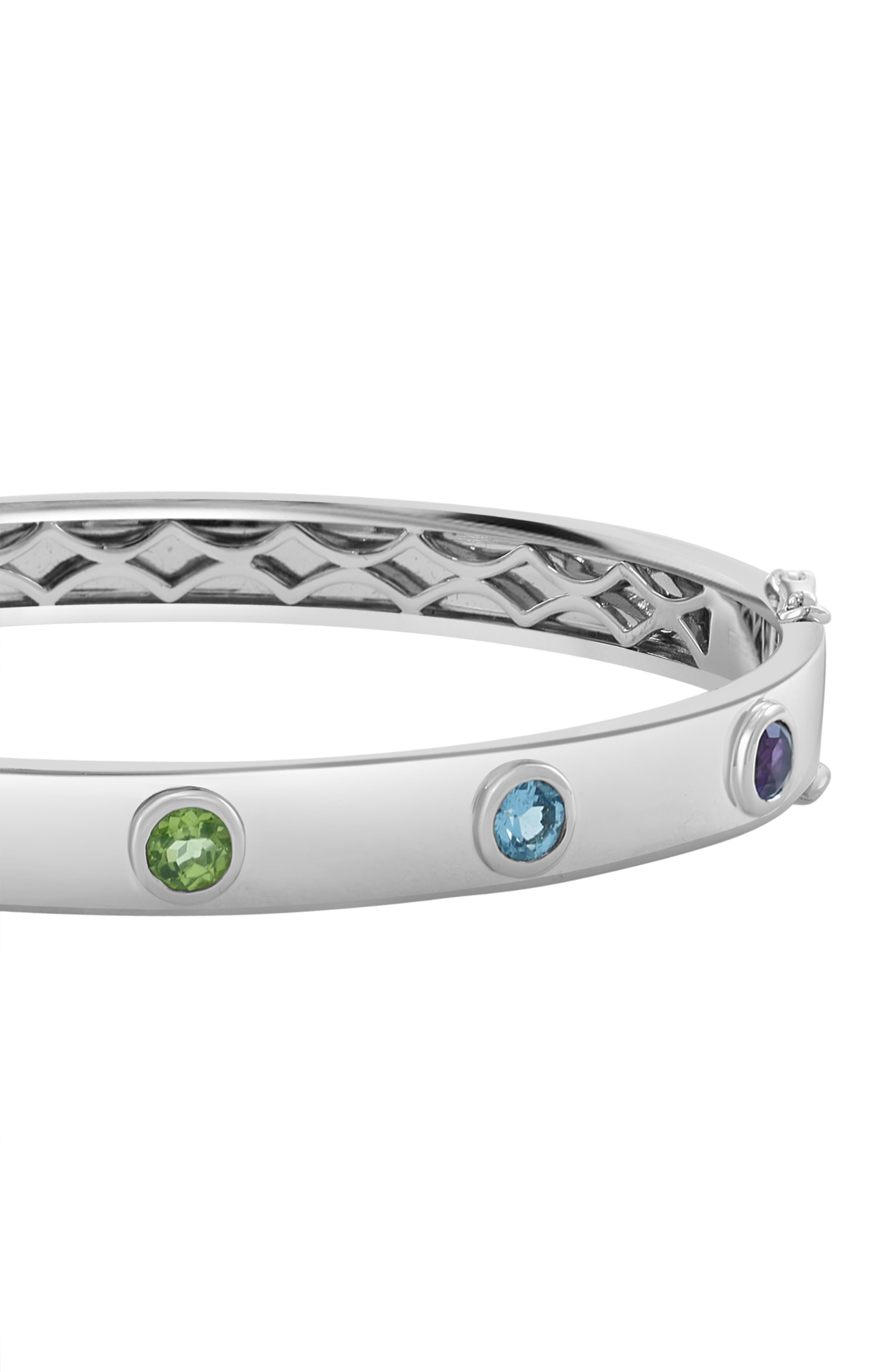 EFFY Bezel Set Gemstone Bangle Bracelet
