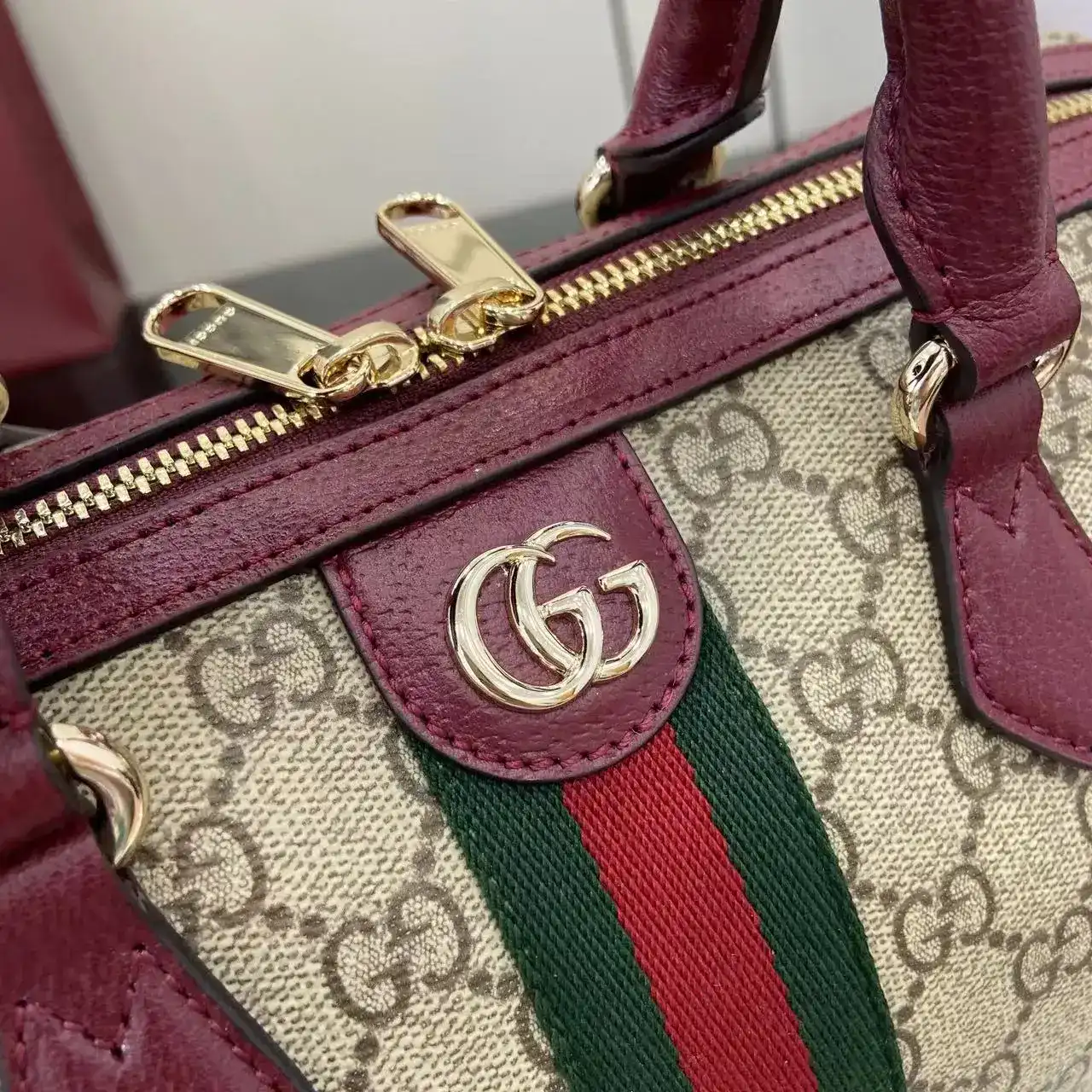 Gucci Brown Ophidia Top Handle Bag product photo from LabelPicks