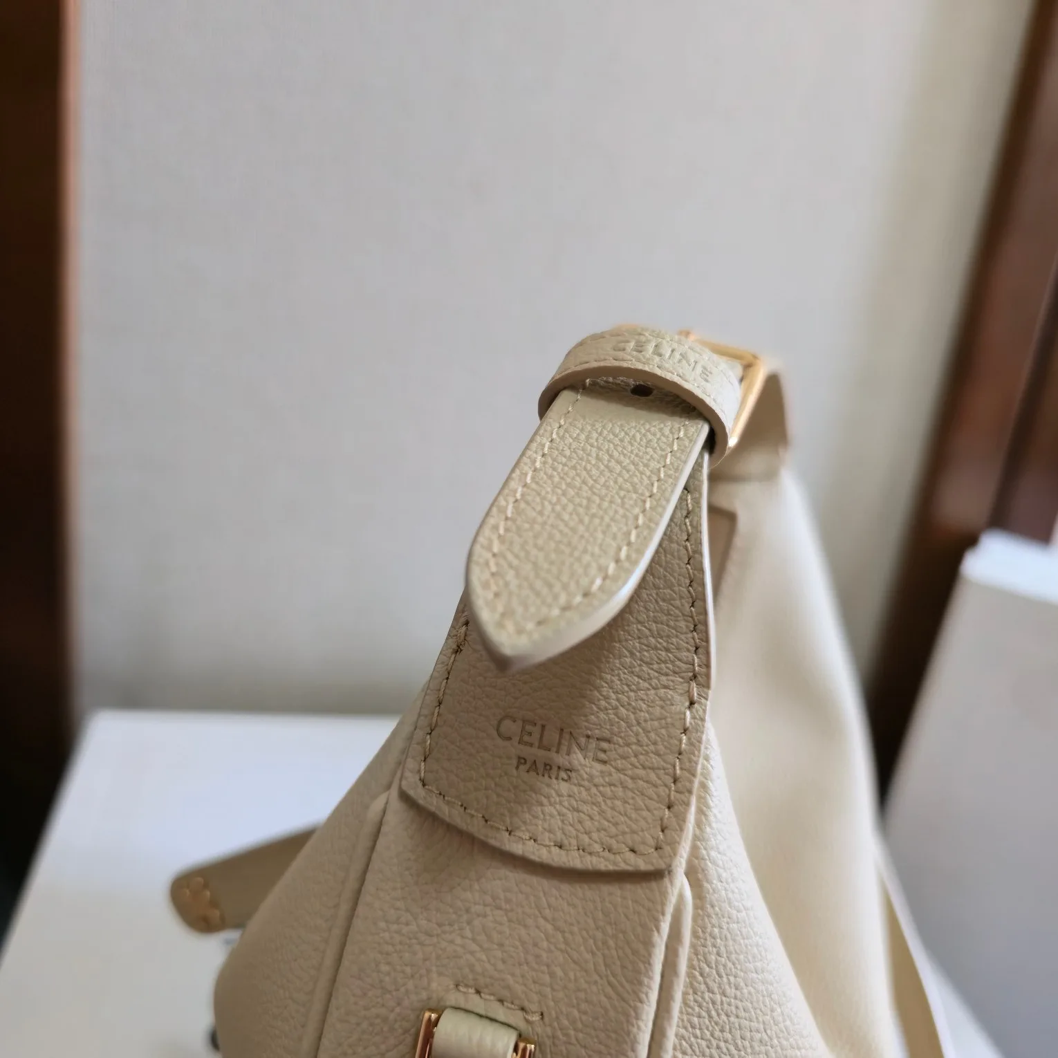 Celine Beige Calfskin Hobo Bag product photo from LabelPicks