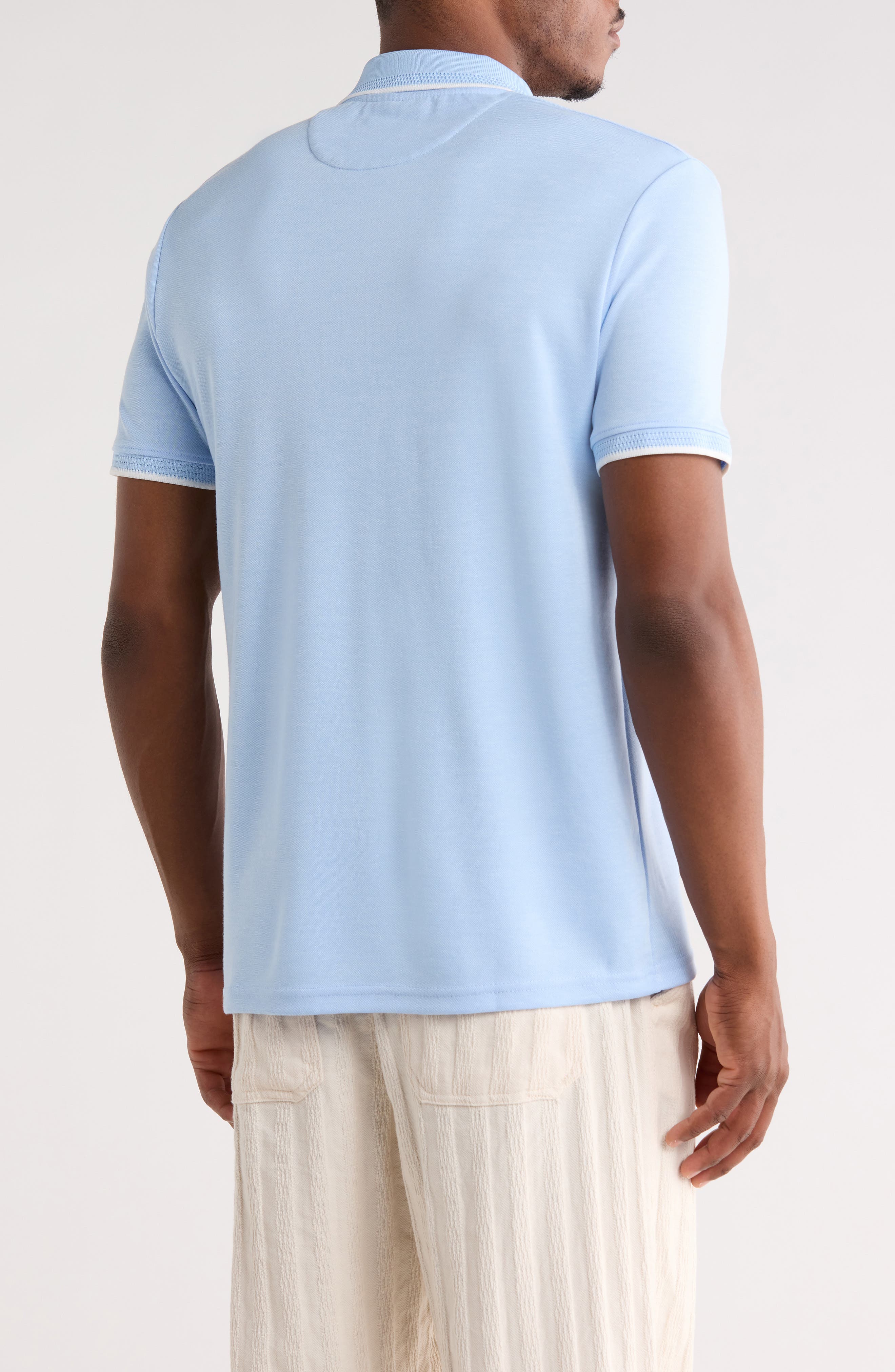 DENIM AND FLOWER Quarter Zip Polo