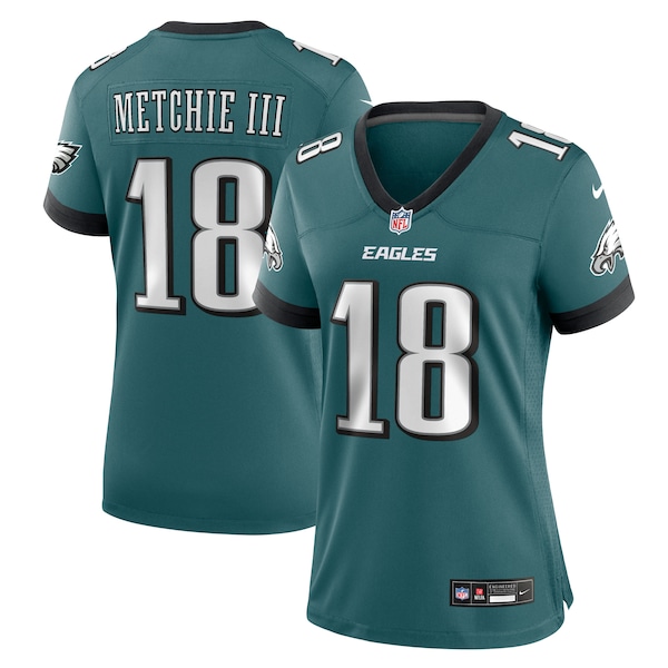 John Metchie III Philadelphia Eagles Nike Women's Team Game Jersey - Midnight Green