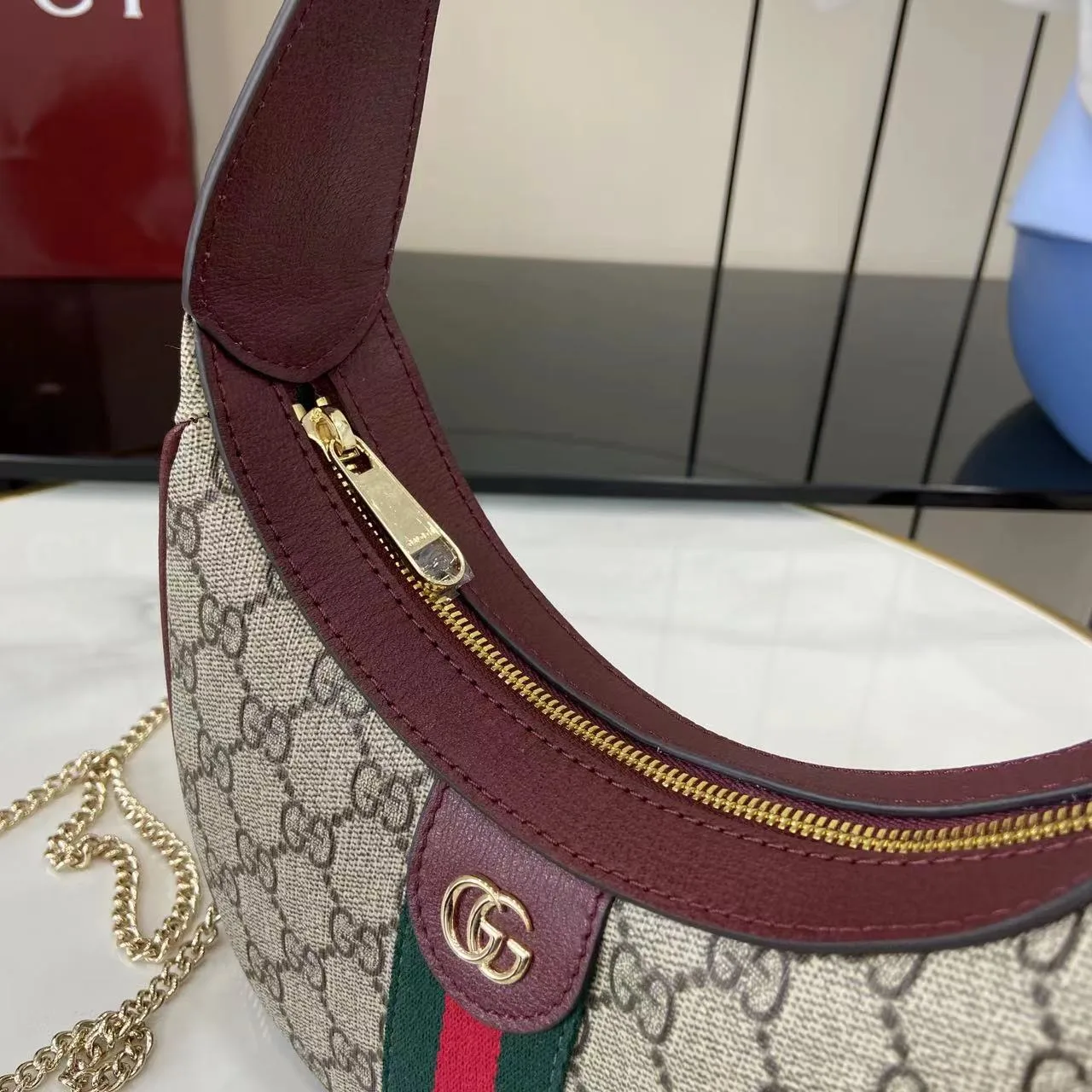 Gucci Ophidia Brown GG Supreme Canvas Shoulder Bag product photo from LabelPicks