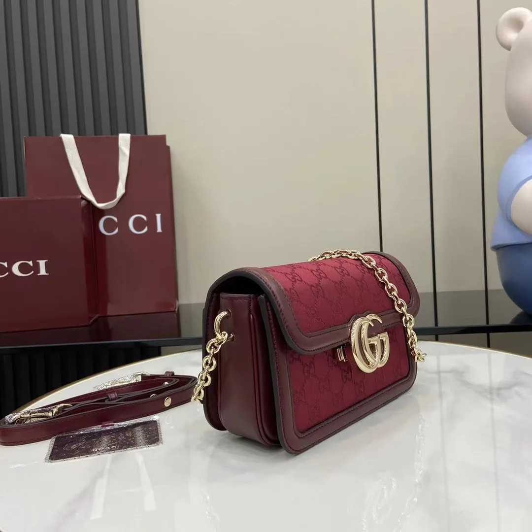 Gucci Red Monogram Canvas Crossbody Bag product photo from LabelPicks