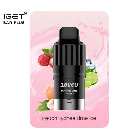 IGET BAR PLUS S3 POD 10000 Puffs - Peach Lychee Lime lce