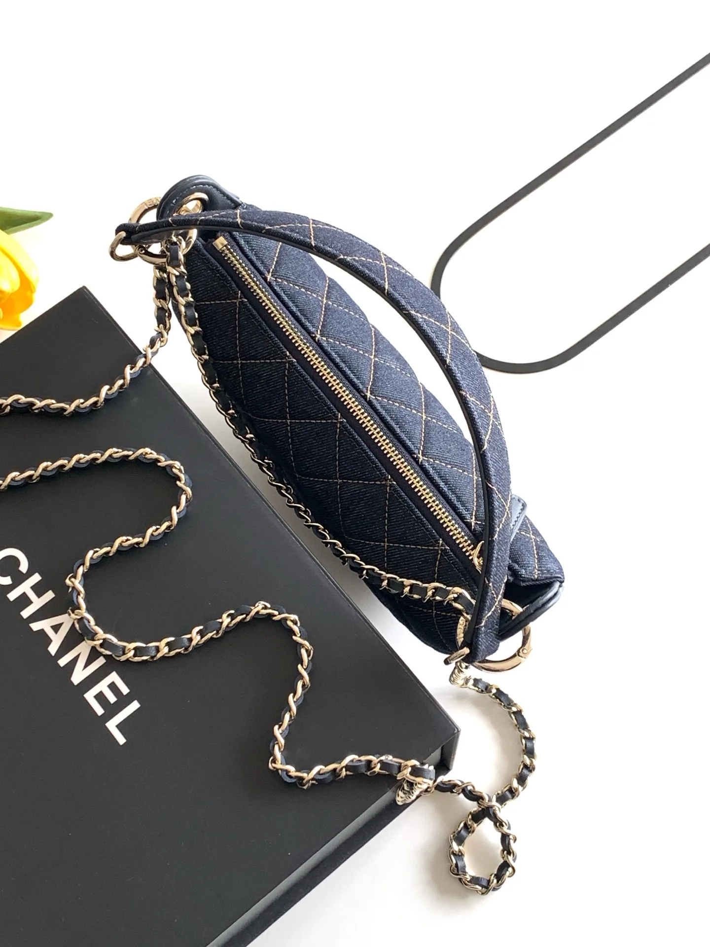 Chanel Navy Quilted Leather Shoulder Bag product photo from LabelPicks