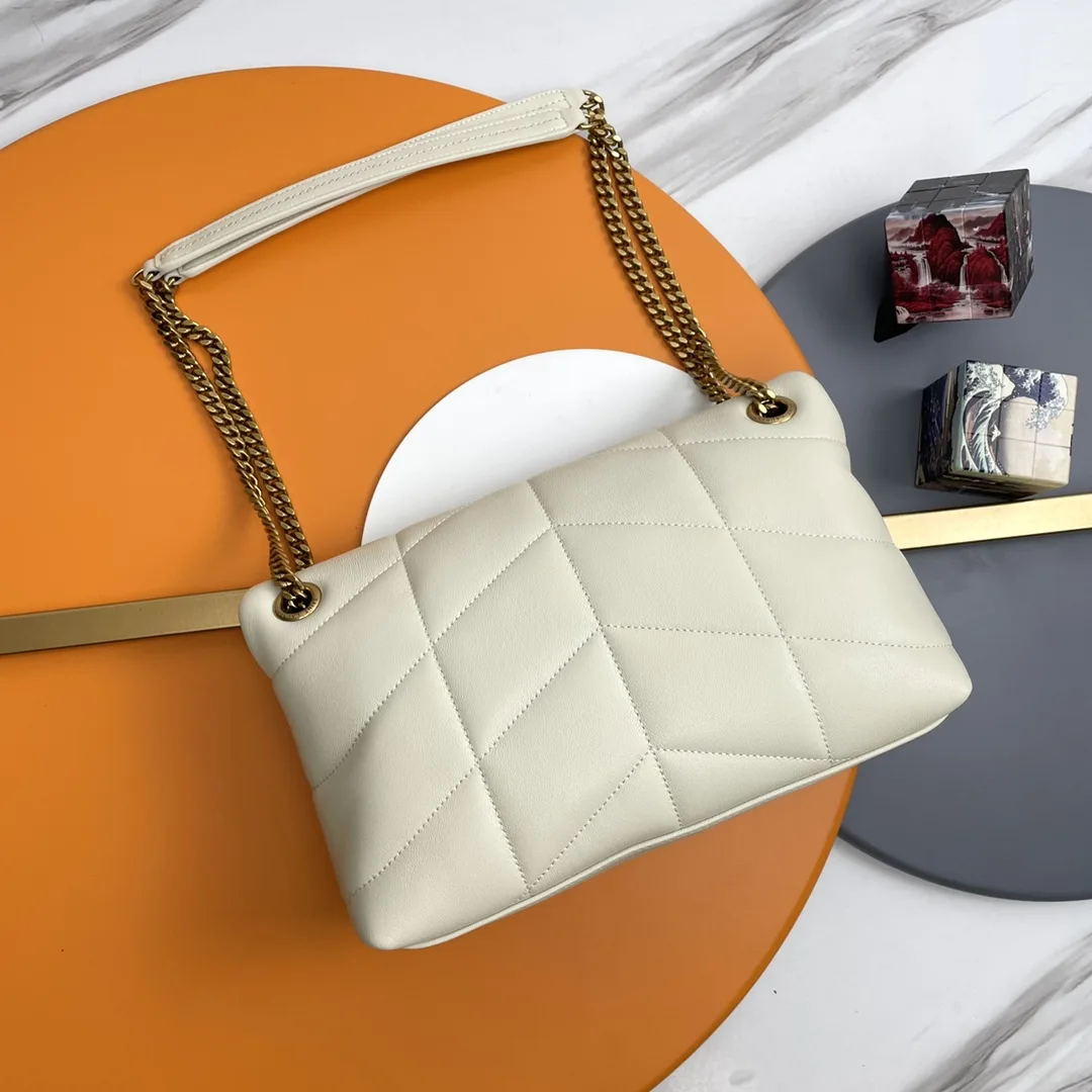 Saint Laurent White Loulou Quilted Leather Shoulder Bag product photo from LabelPicks