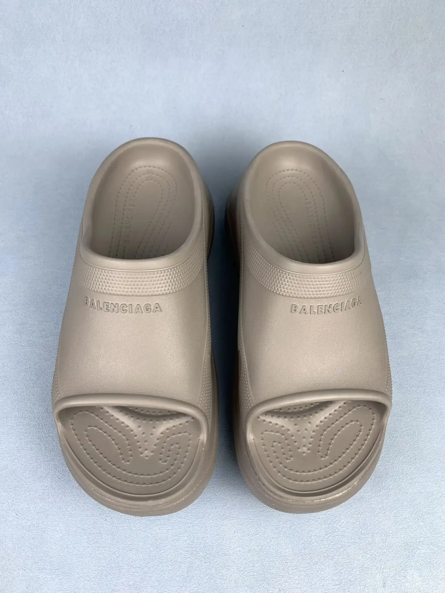 Balenciaga Pool Slide Sandal in Beige product photo from LabelPicks