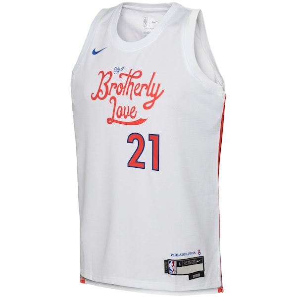 Joel Embiid Philadelphia 76ers Nike Youth 2022/23 Swingman Jersey - City Edition - White