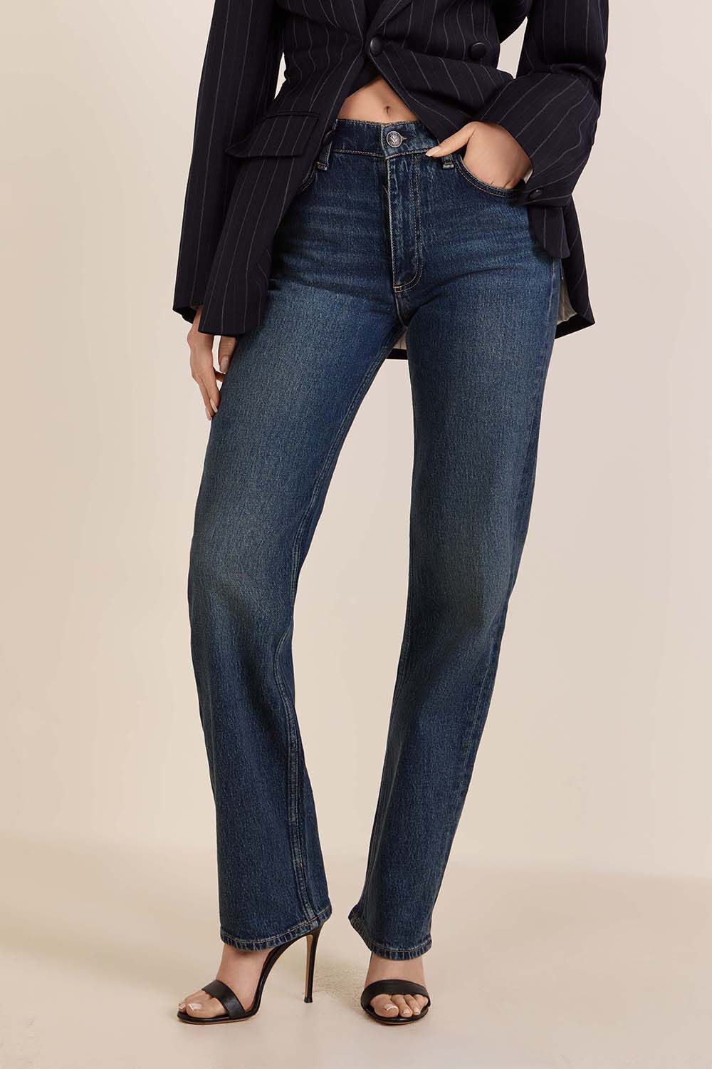 RAG & BONE מכנסי ג'ינס בגזרה ישרה
