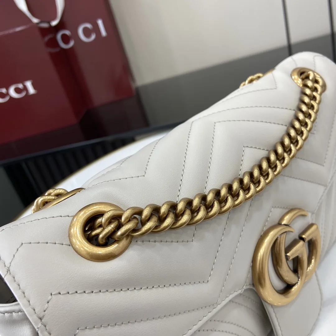 Gucci Grey GG Supreme Canvas Shoulder Bag product photo from LabelPicks