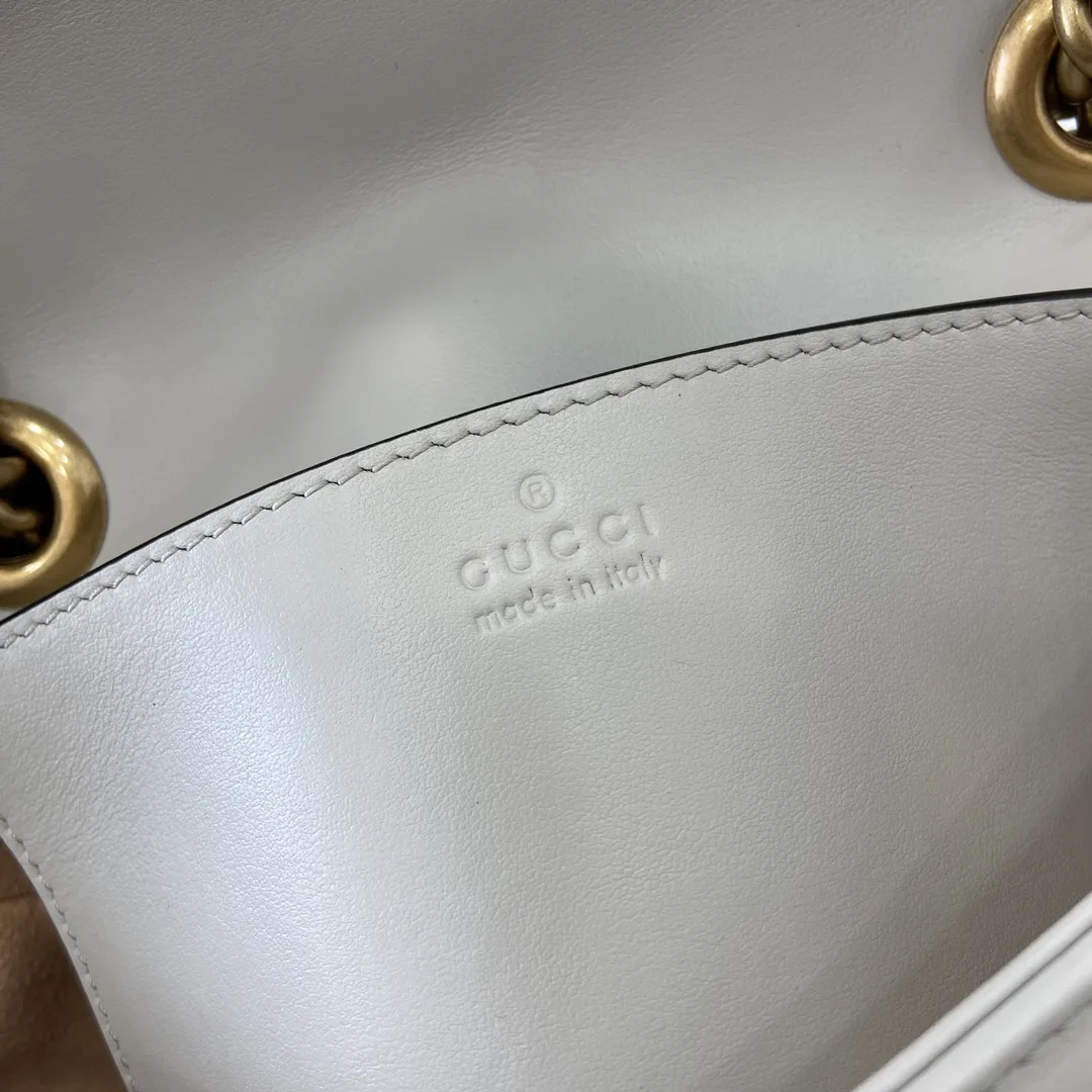 Gucci Marmont Grey GG Supreme Canvas Crossbody Bag product photo from LabelPicks