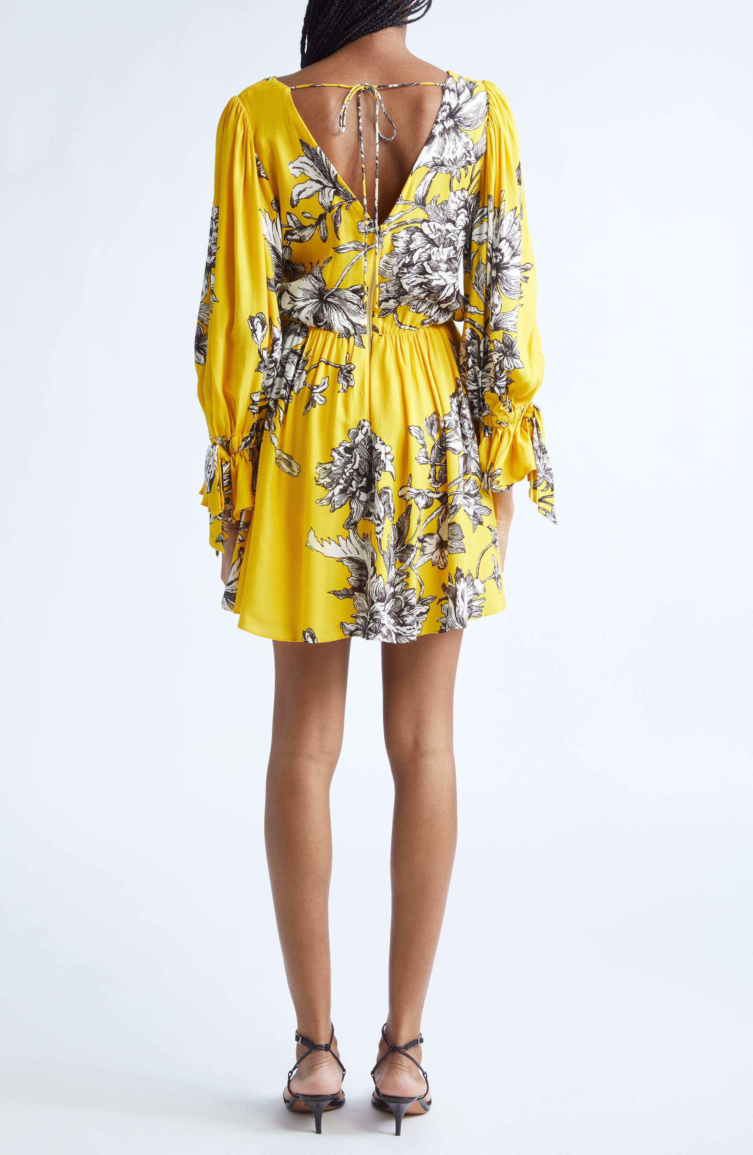 Alice + Olivia Clarissa Floral Long Sleeve Minidress