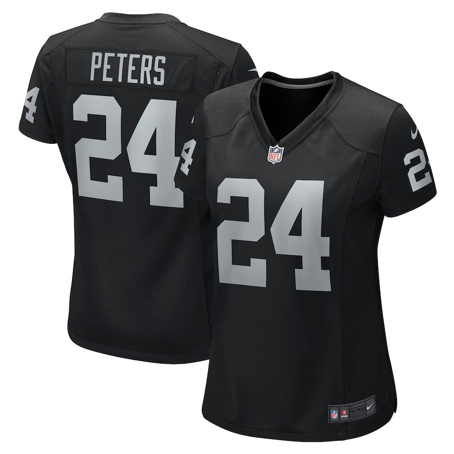 Marcus Peters Las Vegas Raiders Nike Women's Team Game Jersey -  Black