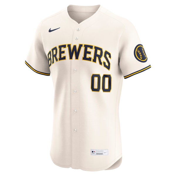 Milwaukee Brewers Nike  Home Elite Pick-A-Player Retired Roster Jersey - Cream