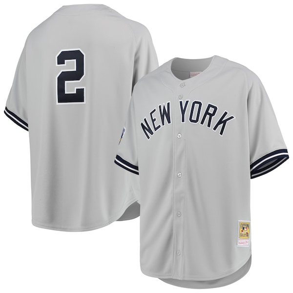 Derek Jeter New York Yankees 1998 Cooperstown Collection Road Authentic Jersey - Gray/White