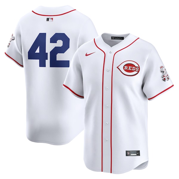 Cincinnati Reds Nike 2024 Jackie Robinson Day Home Limited Jersey – White