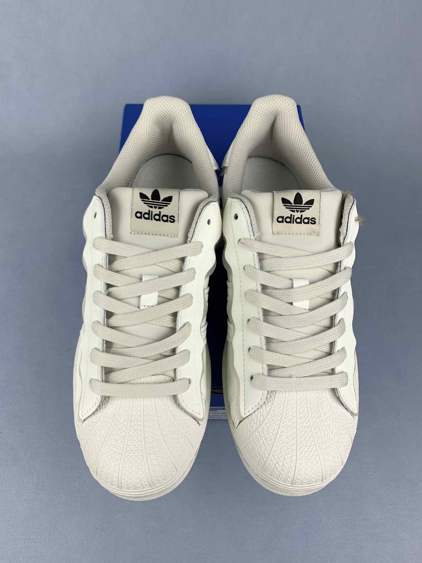 adidas Superstar Cloud White Metallic Gold Shoes