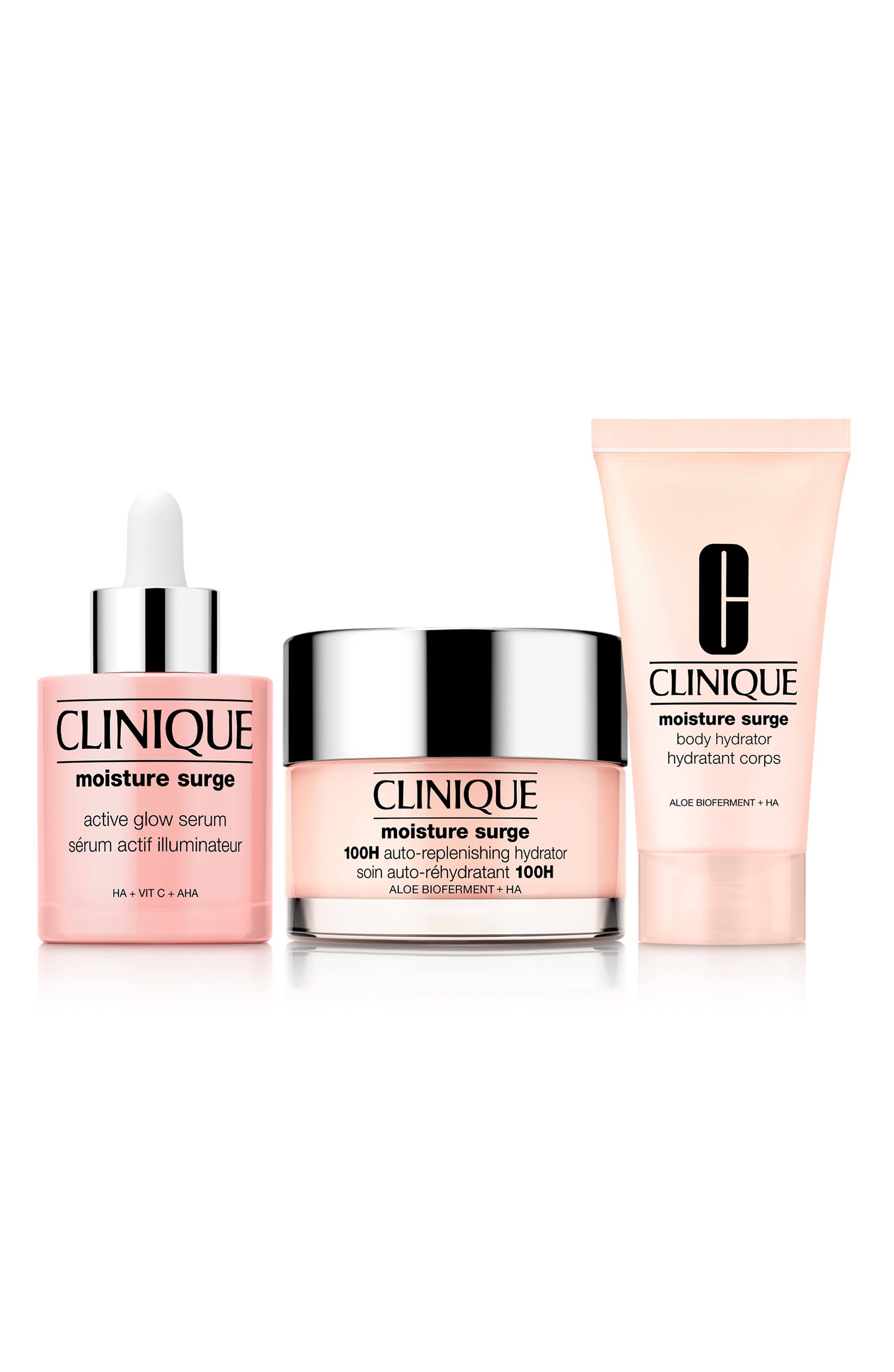 Clinique Head-to-Toe Hydrators 3-Piece Skincare Set $101 Value