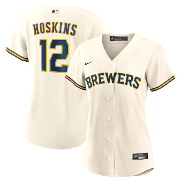 Rhys Hoskins Milwaukee Brewers Nike Women's Home Replica Jersey - White