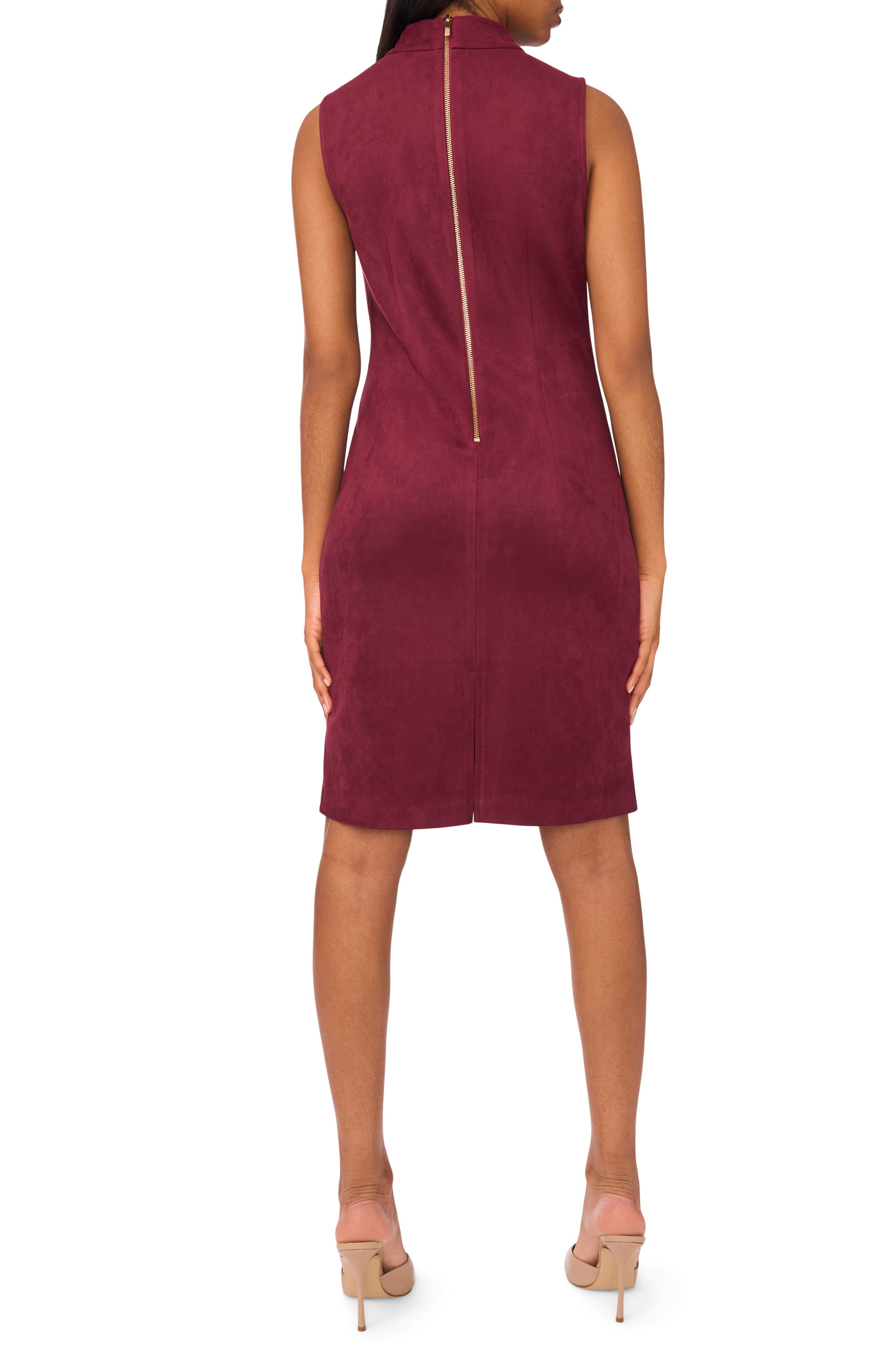 Halogen® Mock Neck Sleeveless Dress