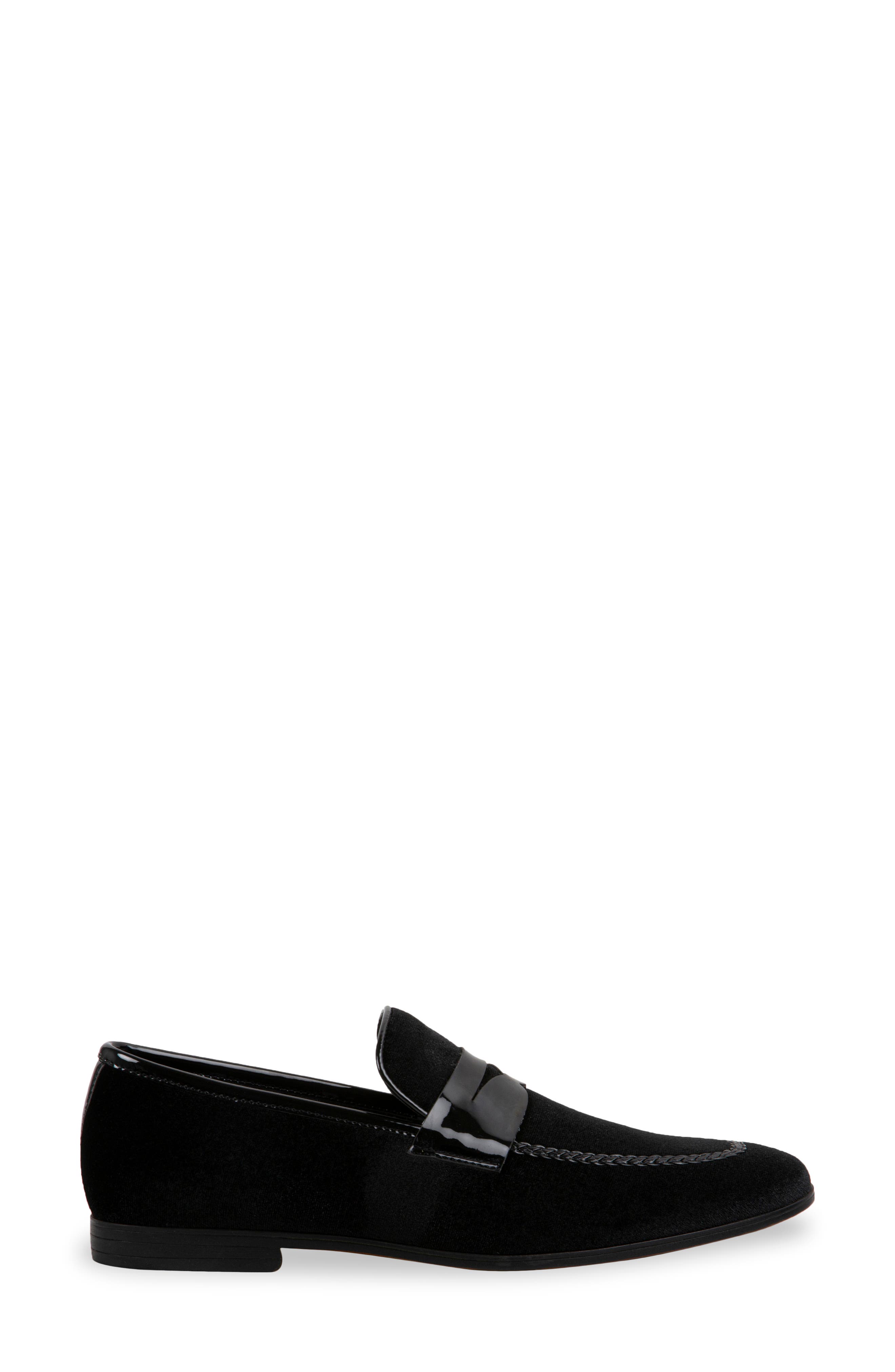 Steve Madden Crescent Velvet Penny Loafer