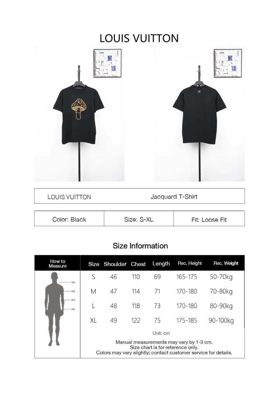 Louis Vuitton Black Monogram Mushroom Jacquard T-Shirt product photo from LabelPicks
