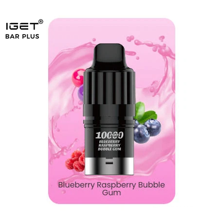 IGET BAR PLUS S3 POD 10000 Puffs - Blueberry Raspberry Bubble Gum