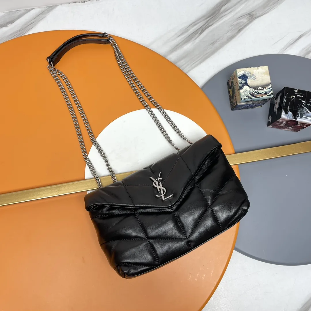 Saint Laurent Black Loulou Quilted Leather Shoulder Bag product photo from LabelPicks