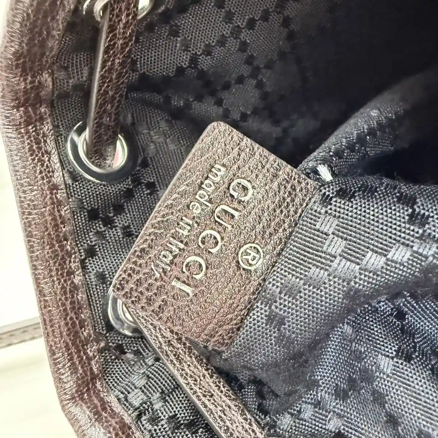 Gucci Generation Brown Canvas and Leather Bucket Bag product photo from LabelPicks