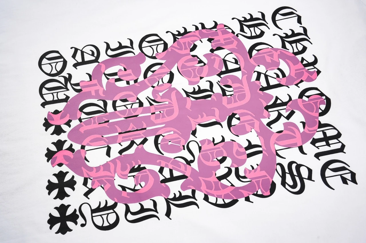 Chrome Hearts White Pink Dagger Sanskrit T-Shirt product photo from LabelPicks