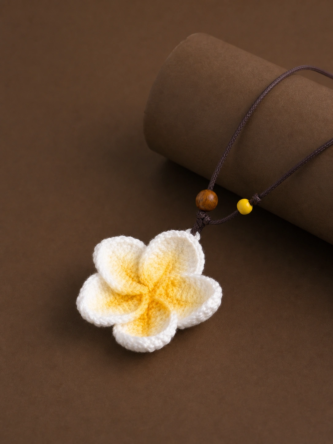 Crochet Plumeria Necklace