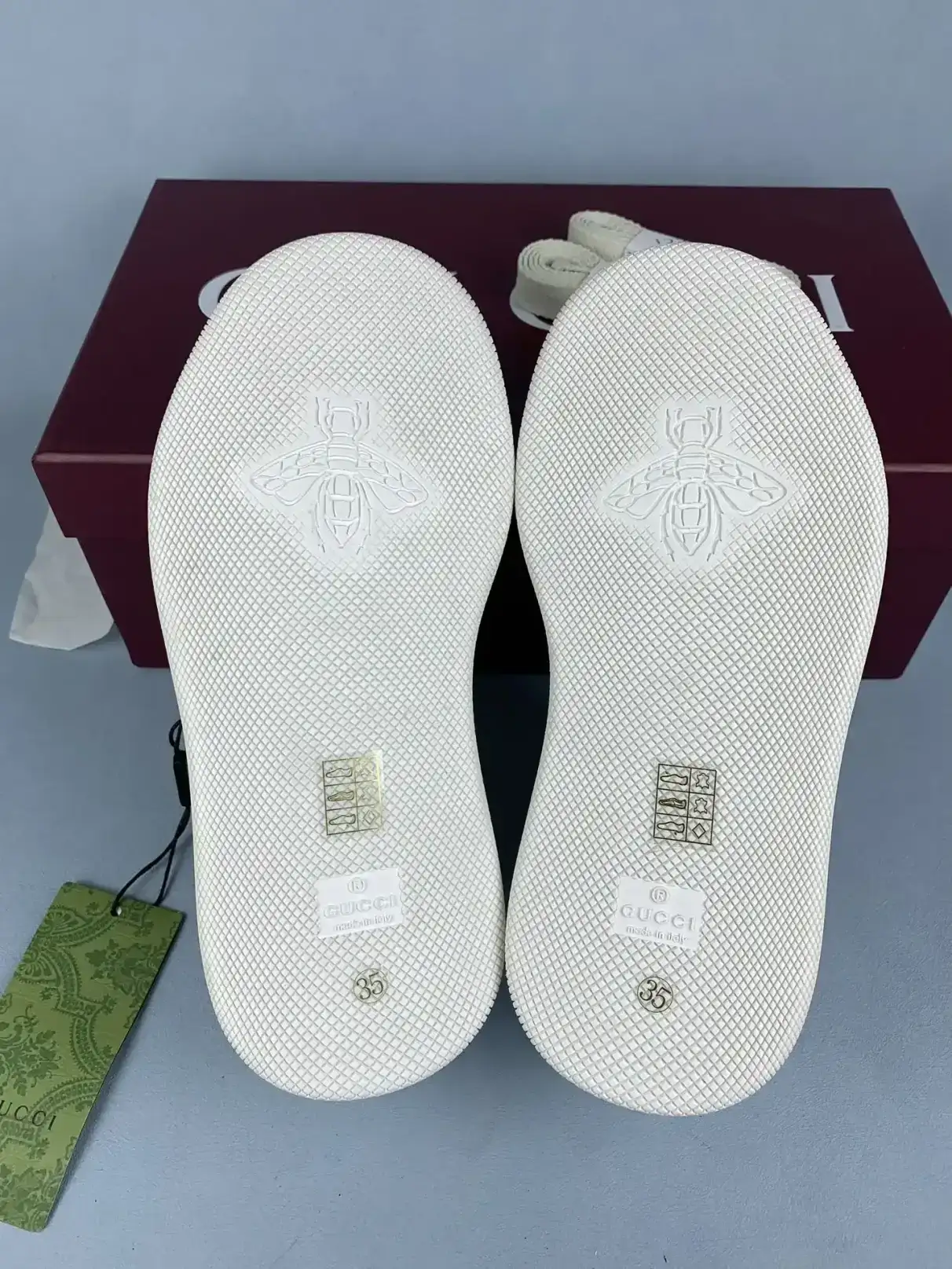 Gucci Re-Web sneaker with crystal chain product photo from LabelPicks