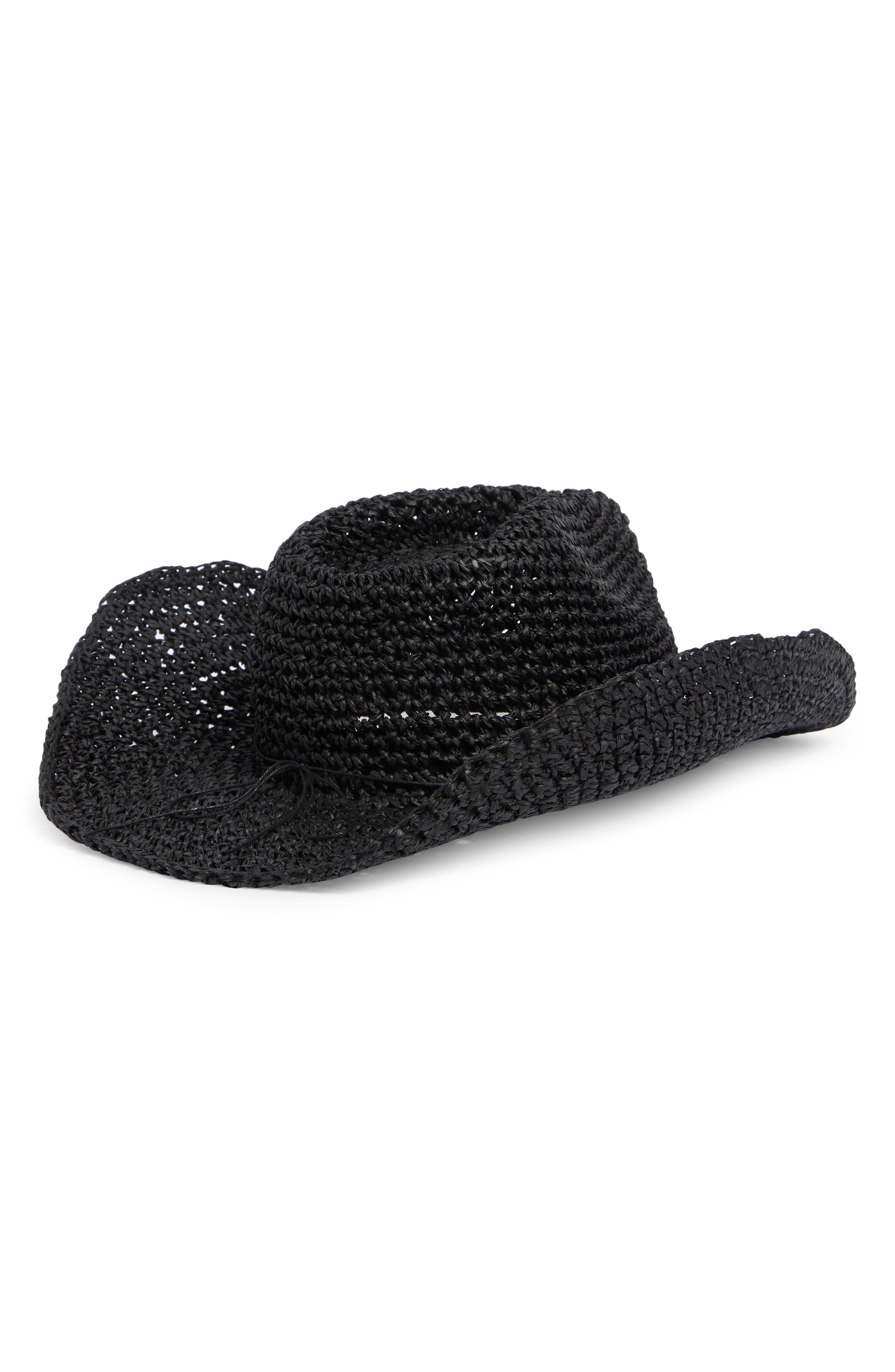 Vince Camuto Bead Trim Cowgirl Hat