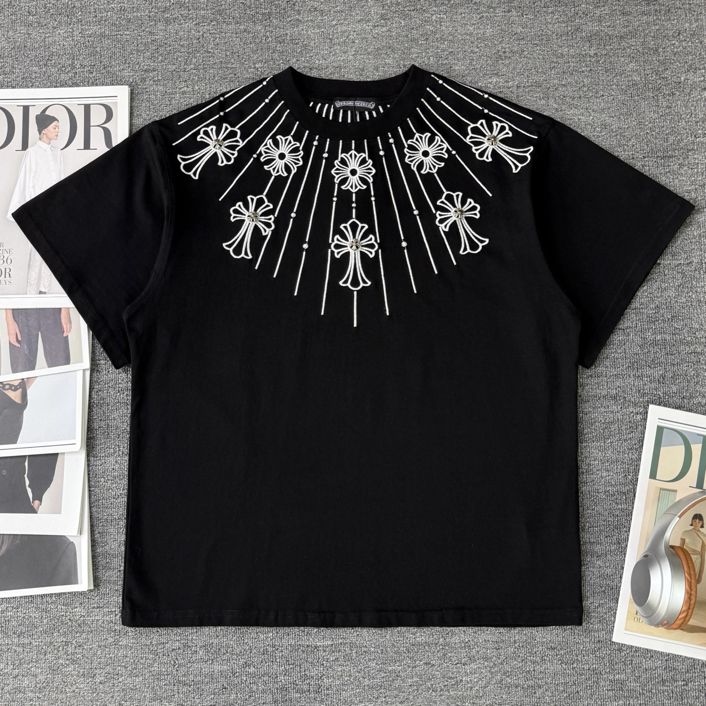 0512 Classic letter prints t-shirt