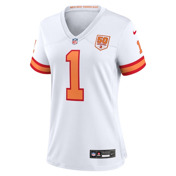 Rachaad White '76 Tampa Bay Buccaneers Nike Women's 50th Season Game Jersey - White