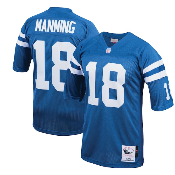 Peyton Manning Indianapolis Colts 1998 Authentic Throwback Retired Player Jersey - Royal/White