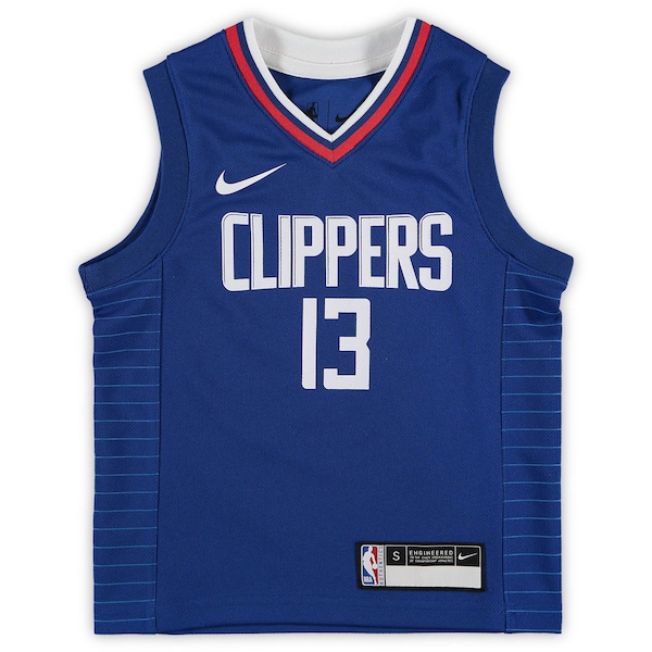 Paul George LA Clippers Preschool Nike 2020/21 Fast Break Replica Jersey - Royal - Icon Edition