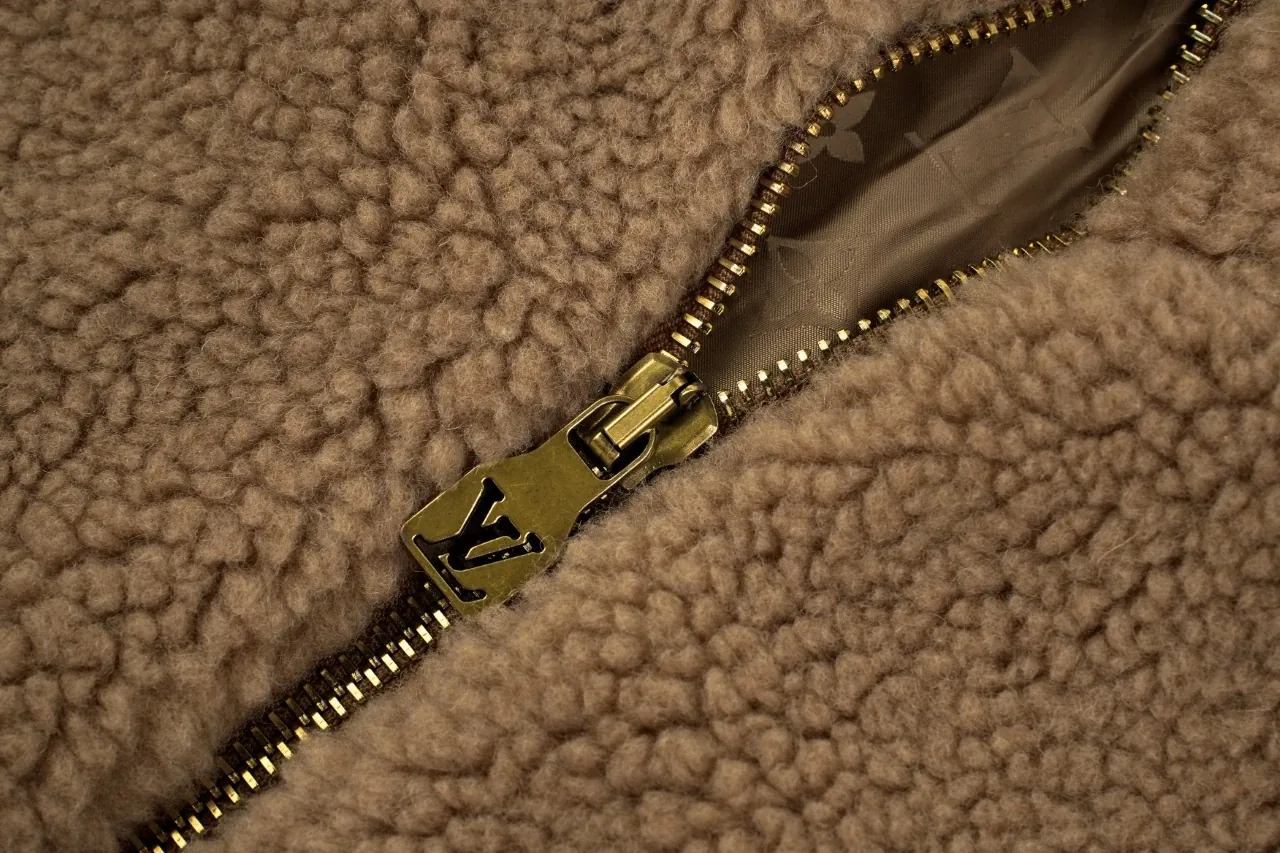 Louis Vuitton Brown Sherpa Zip Jacket product photo from LabelPicks