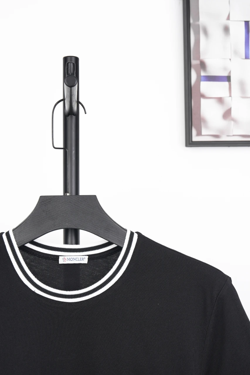 Moncler Black MonDuck Embroidered T-Shirt product photo from LabelPicks